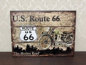 Dekorácia Route 66 - Pin-up Girl & Motorka, cena za ks