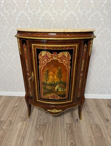 Rohová komoda s maľovaným panelom, cena za ks