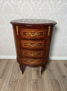 Elegantná oválna komoda, cena za ks