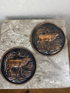 Dekoratívny medený tanier, cena za ks